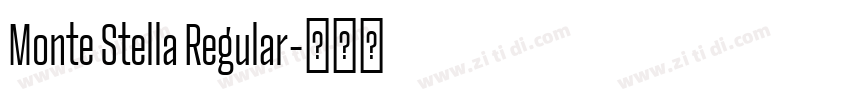 Monte Stella Regular字体转换